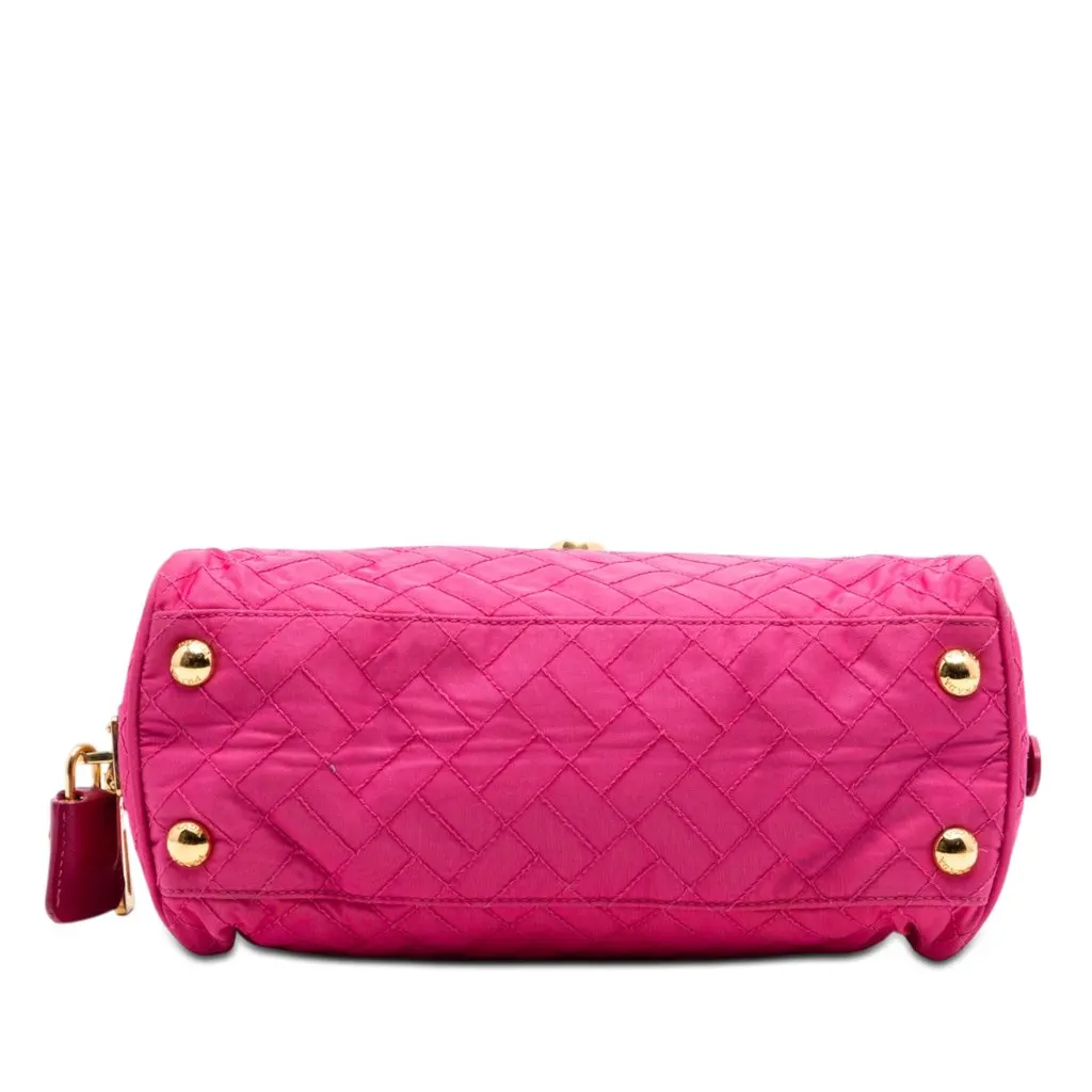 Prada Impuntu Tessuto Chain Crossbody Pink Very good - Inside View