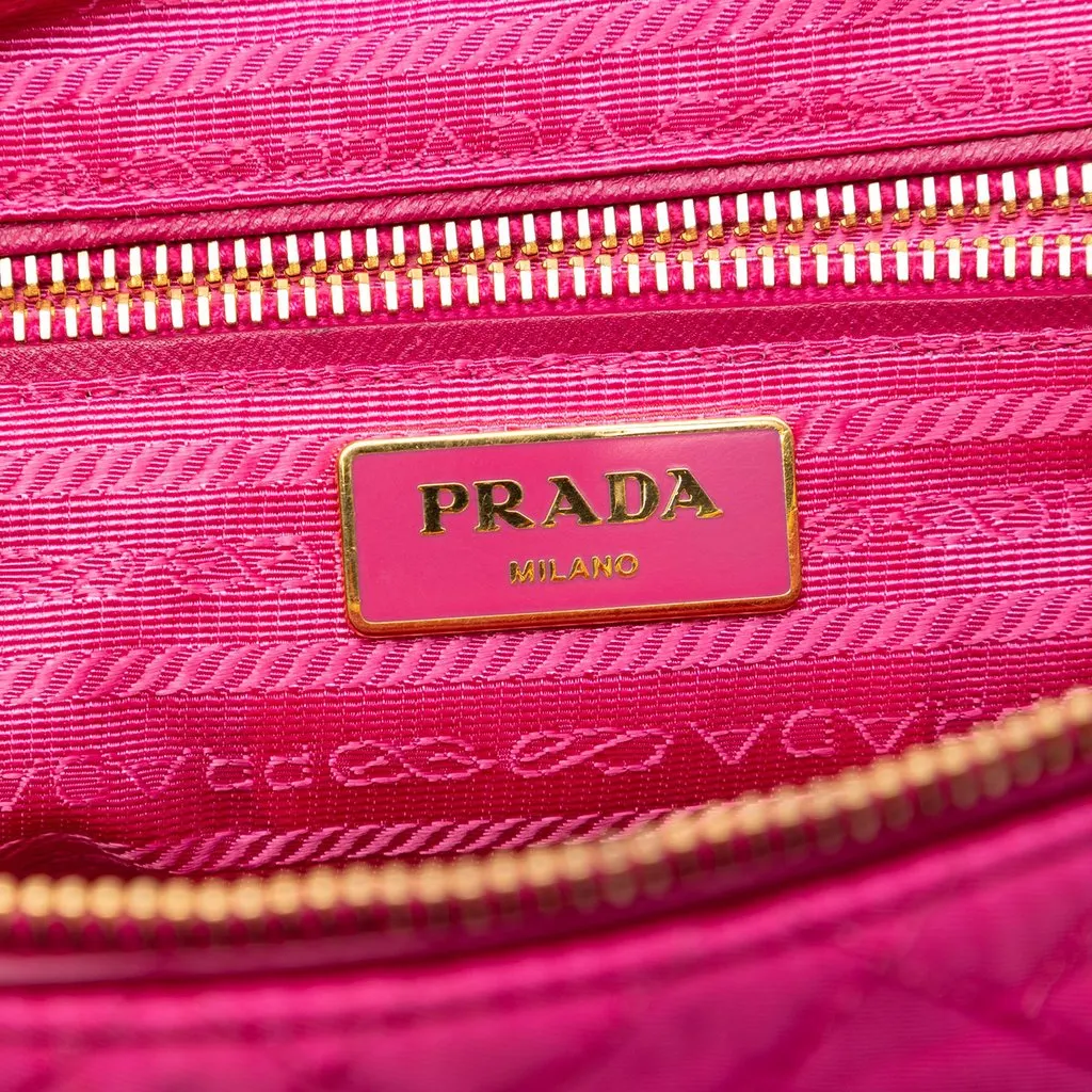 Prada Impuntu Tessuto Chain Crossbody Pink Very good - Box View