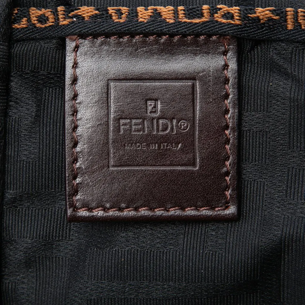 Fendi Mini Zucca Canvas Handbag Brown Very good - Box View