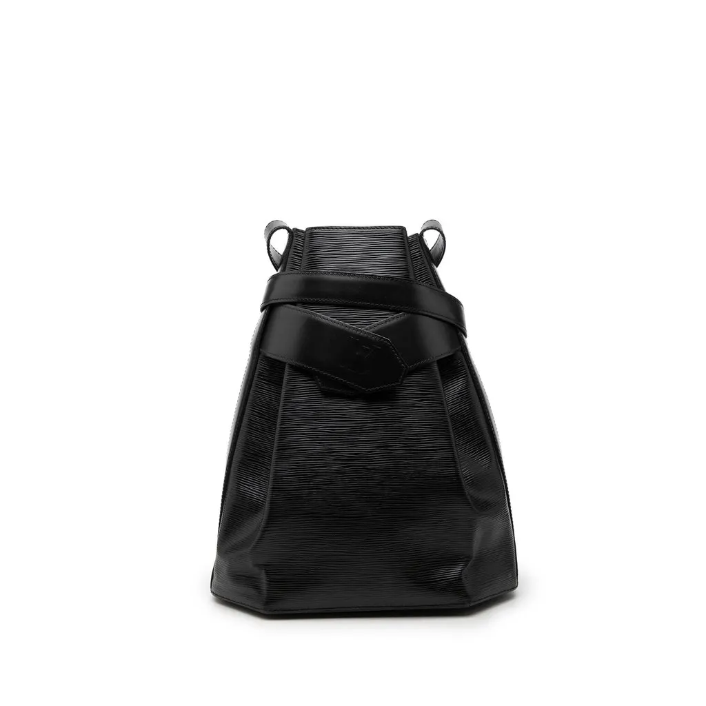 Louis Vuitton Epi Sac D Epaule GM Black Leather Very good - Front View