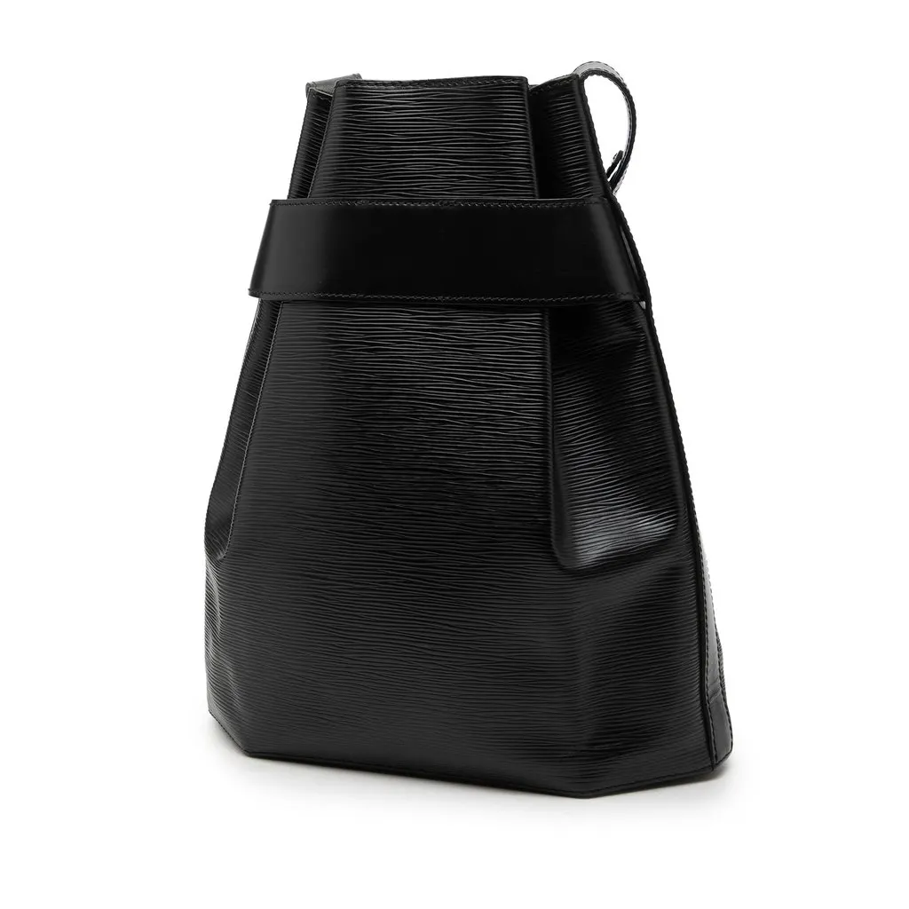 Louis Vuitton Epi Sac D Epaule GM Black Leather Very good - Back View