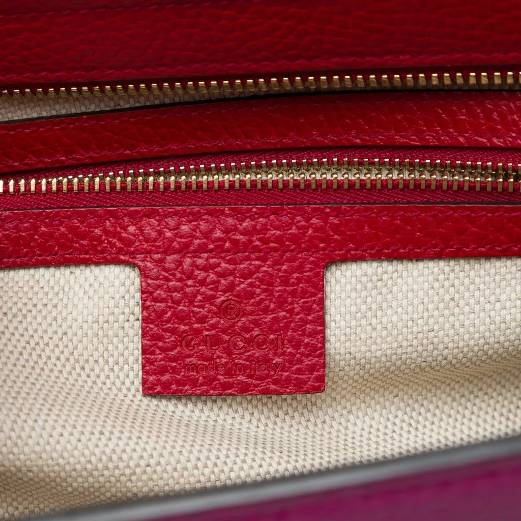 Gucci Medium Leather Soho Satchel Pink Leather Very good - Box View