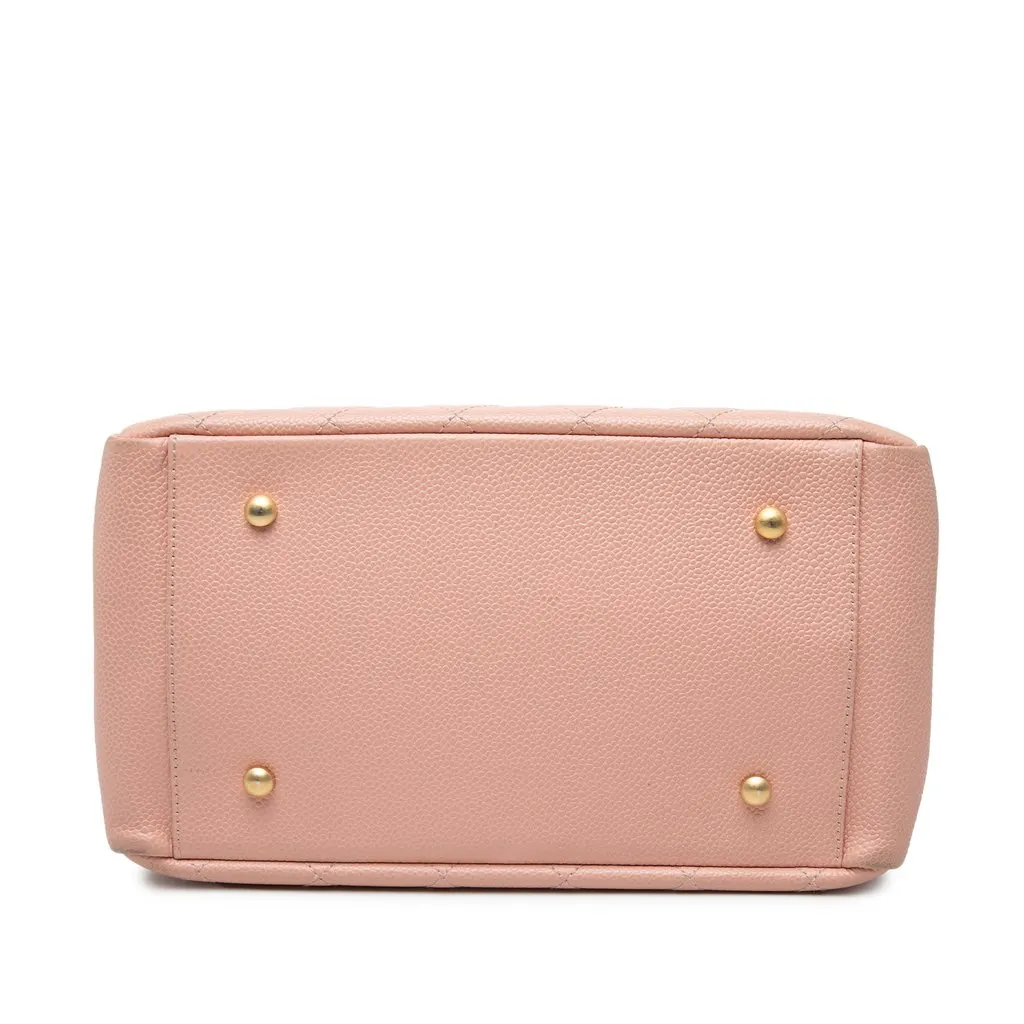Chanel Petite Caviar Timeless Tote Pink Leather Very good - Inside View