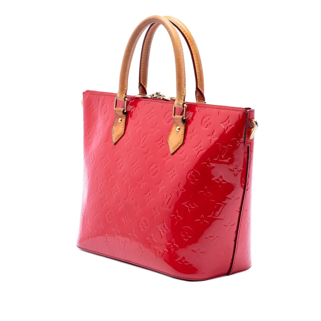 Louis Vuitton Monogram Vernis Montebello MM Red Leather Very good - Back View