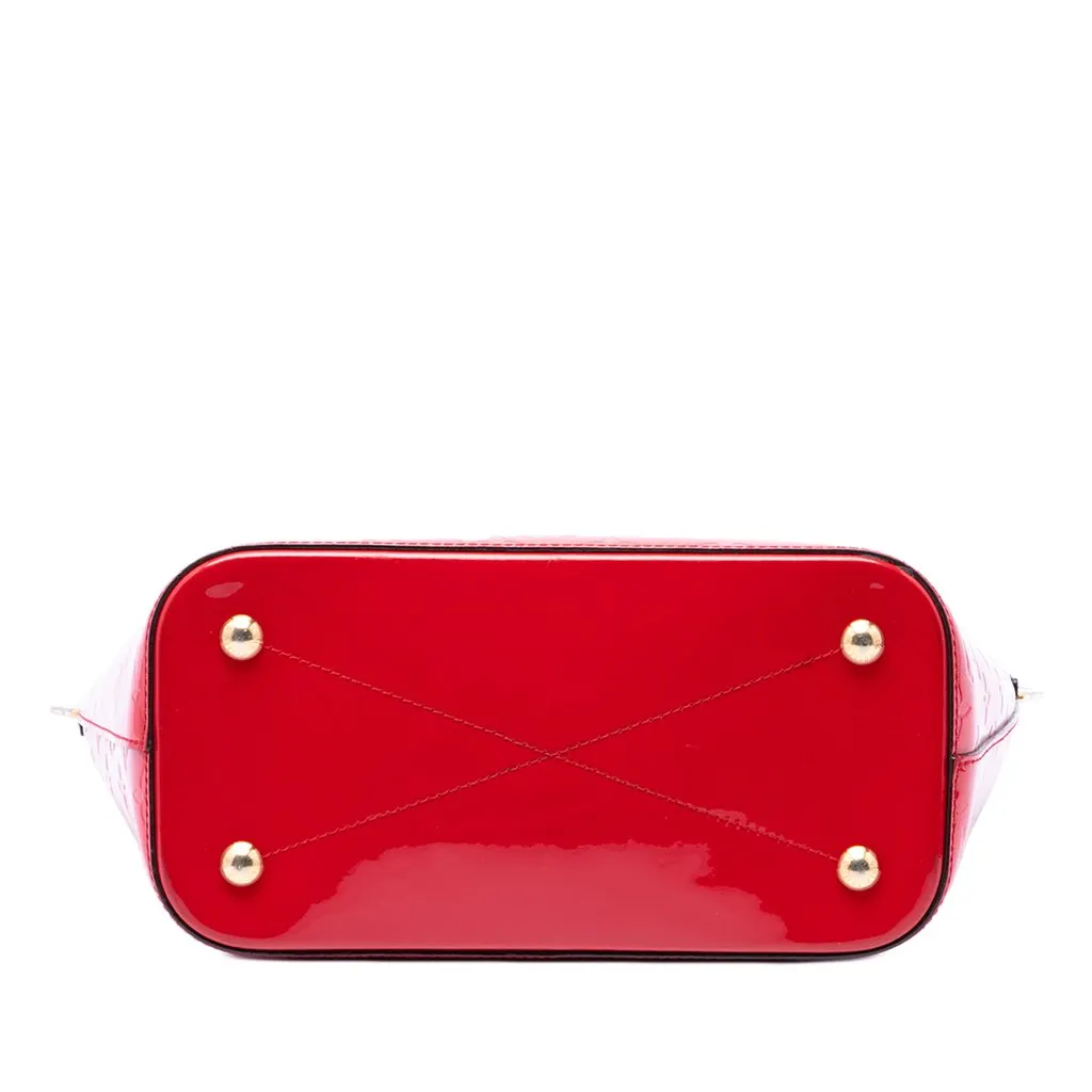 Louis Vuitton Monogram Vernis Montebello MM Red Leather Very good - Inside View