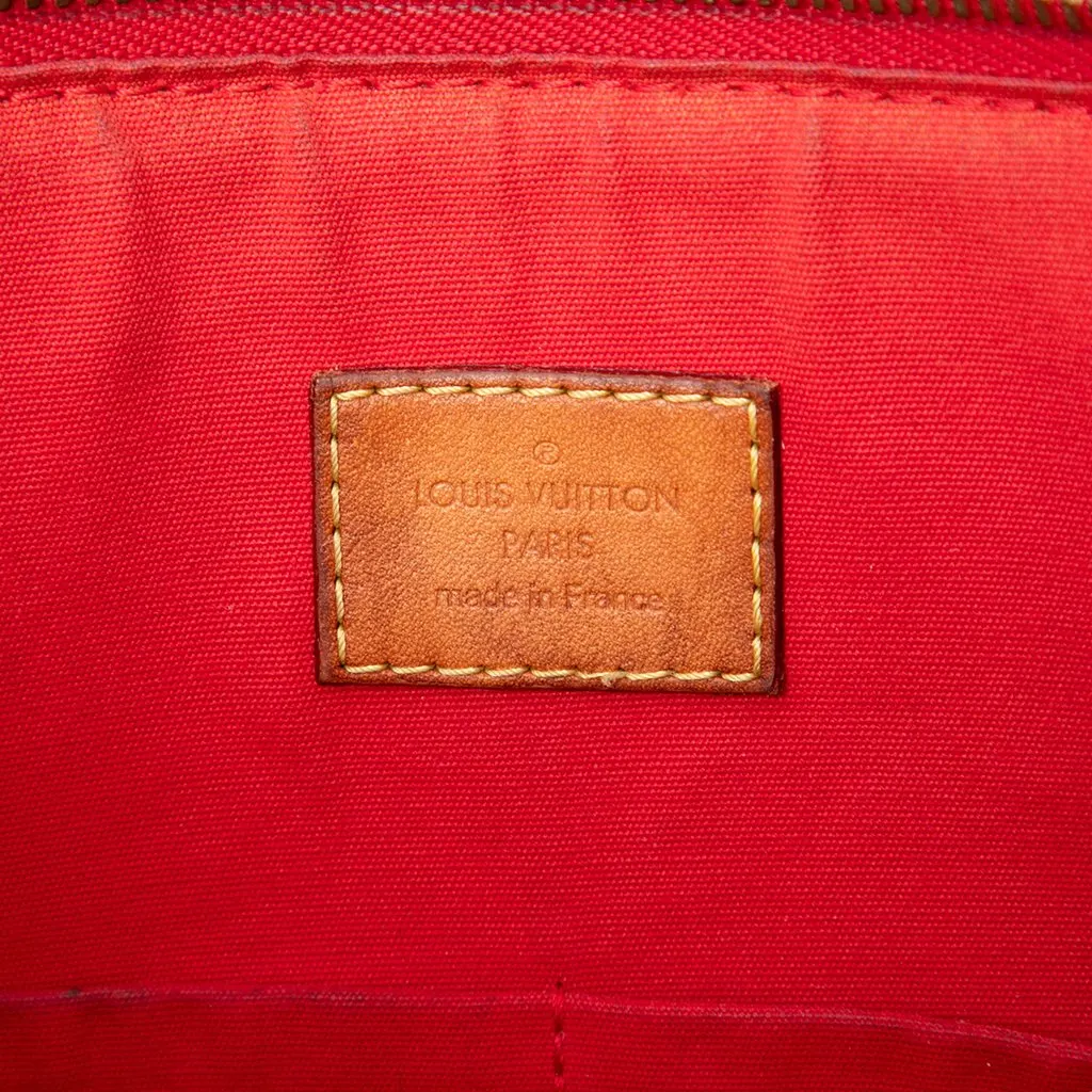 Louis Vuitton Monogram Vernis Montebello MM Red Leather Very good - Box View