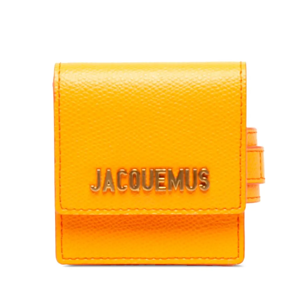Jacquemus Leather Le Sac Bracelet Orange Leather Good - Front View