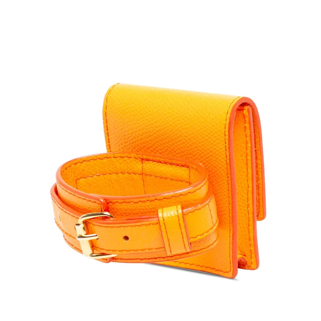 Jacquemus Leather Le Sac Bracelet Orange Leather Good - Back View