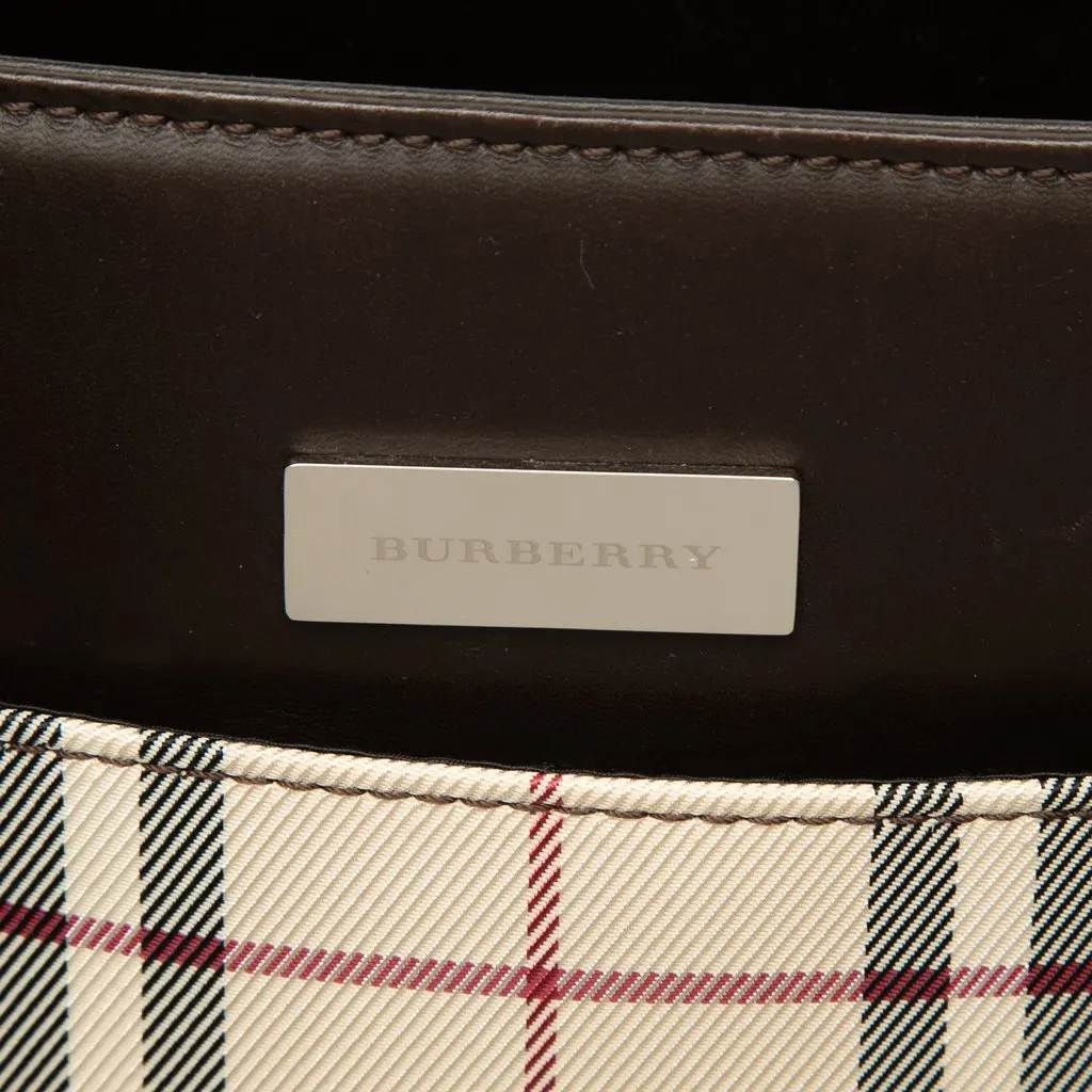 Burberry House Check Canvas Tote Beige Very good - Box View