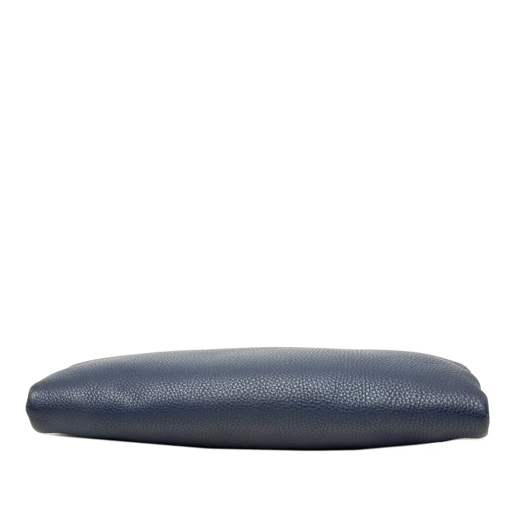 Prada Vitello Daino Clutch Blue Leather Very good - Inside View