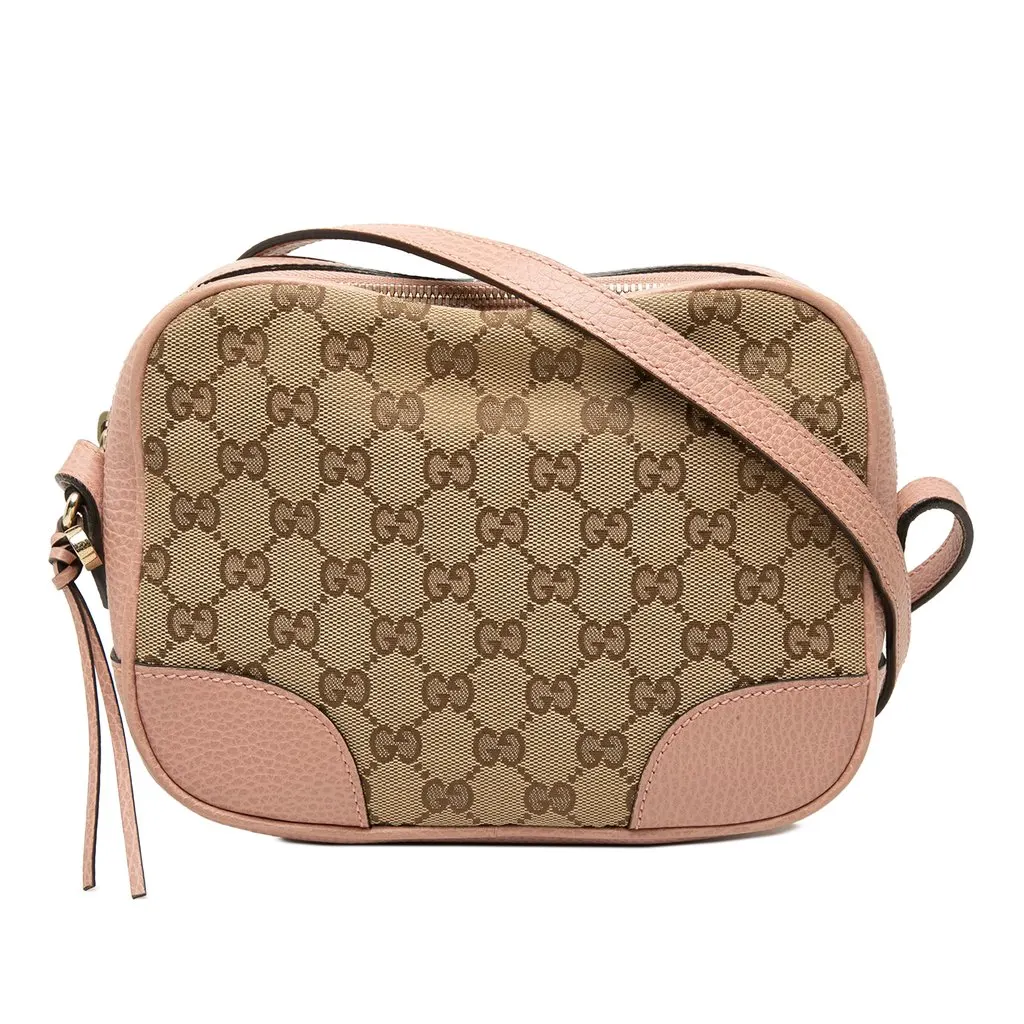 Gucci GG Canvas Bree Crossbody Beige Canvas Very good - Front View