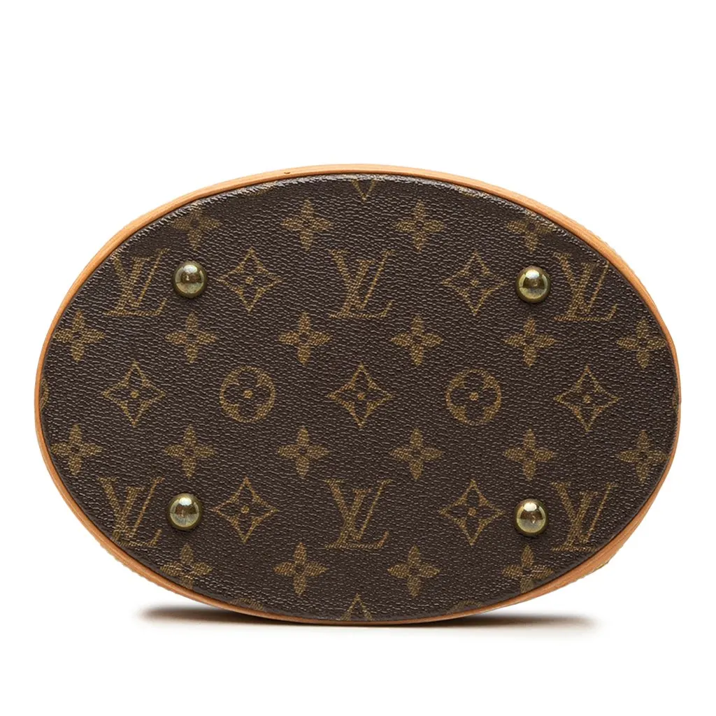 Louis Vuitton Monogram Petit Bucket Brown Canvas Very good - Inside View