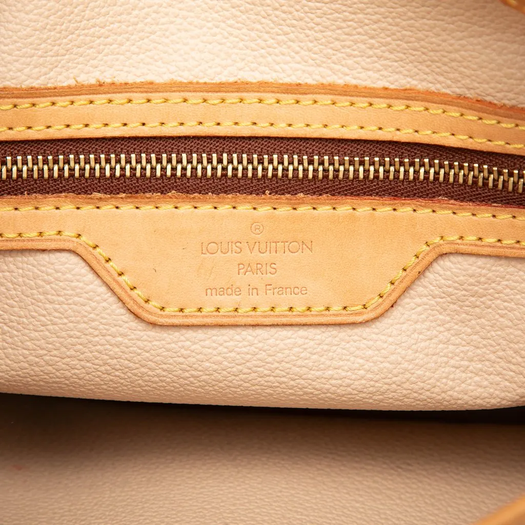 Louis Vuitton Monogram Petit Bucket Brown Canvas Very good - Box View