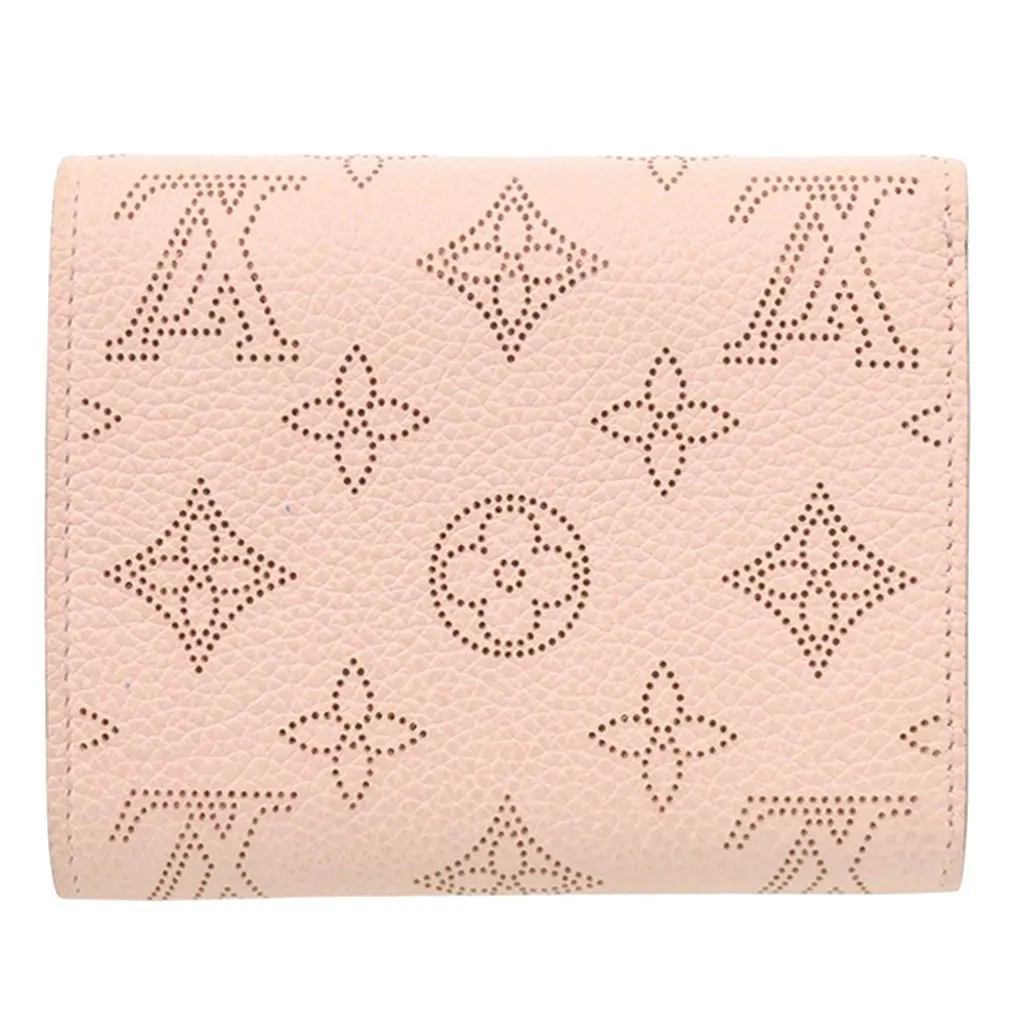 Louis Vuitton Monogram Mahina Iris Compact Wallet Pink Leather Very good - Back View