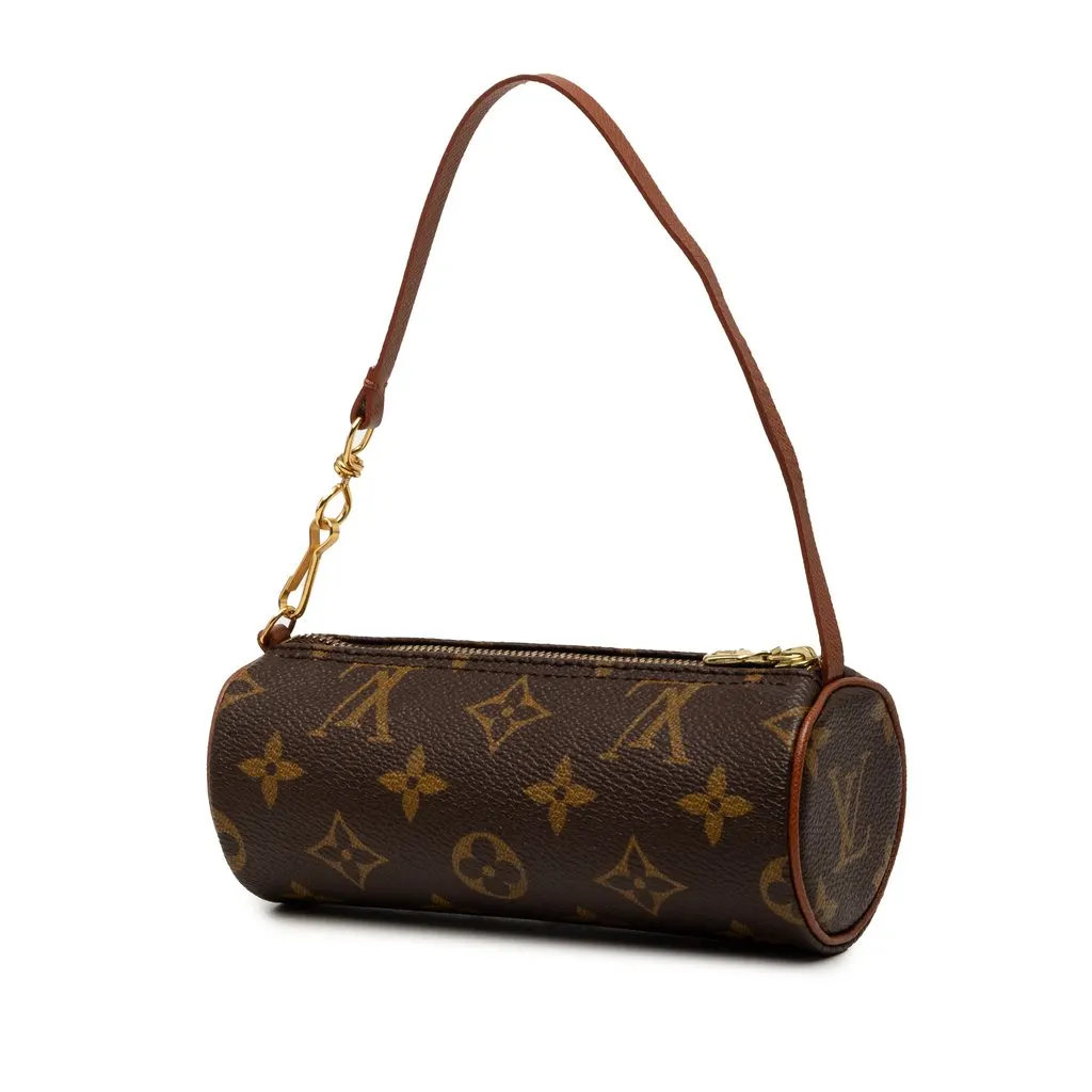 Louis Vuitton Monogram Papillon Pochette Brown Very good - Back View