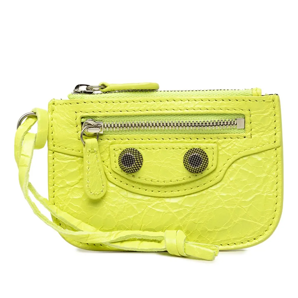 Balenciaga جلد الحمل لو Cagole Coin Purse