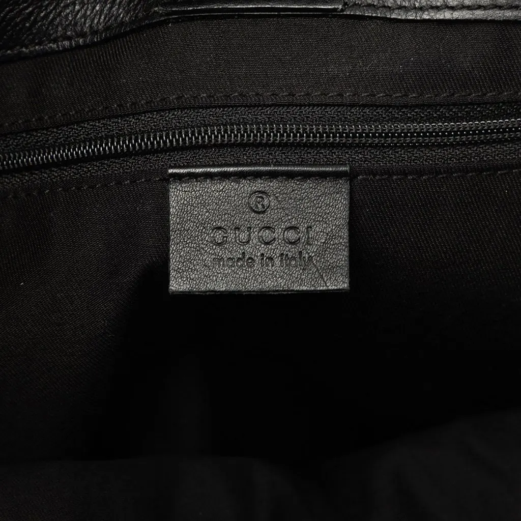 Gucci GG Canvas Abbey D Ring Handbag Black Canvas Good - Box View