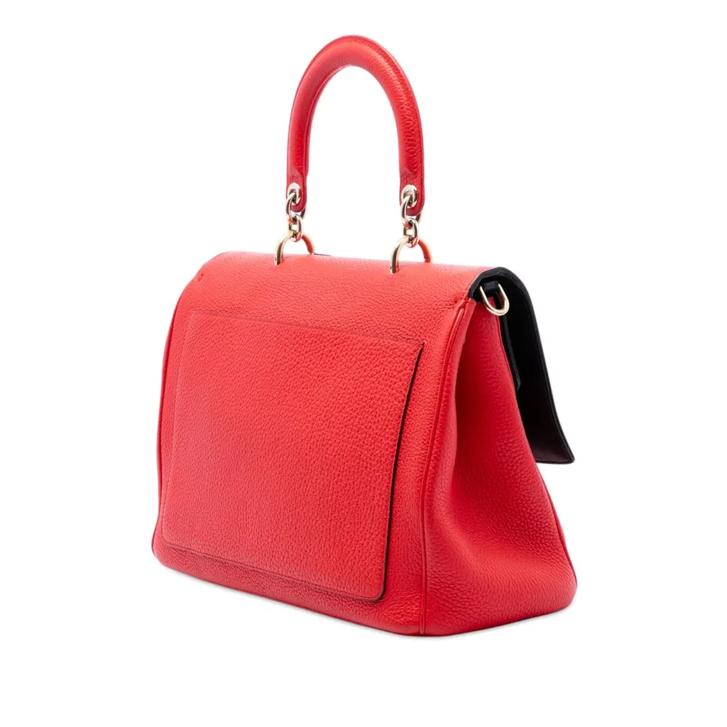Dior Medium Leather Be Dior Flap Red Leather Very good - Back View