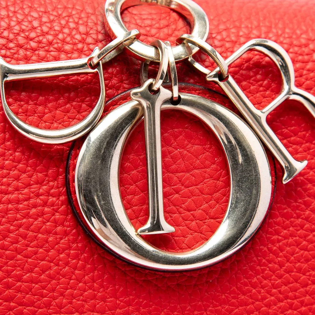 Dior Medium Leather Be Dior Flap Red Leather Very good - Box View