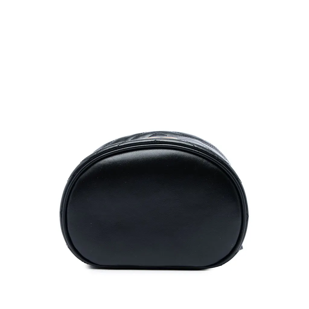 Gucci Mini GG Marmont Matelasse Calfskin Round Backpack Black Leather Very good - Inside View