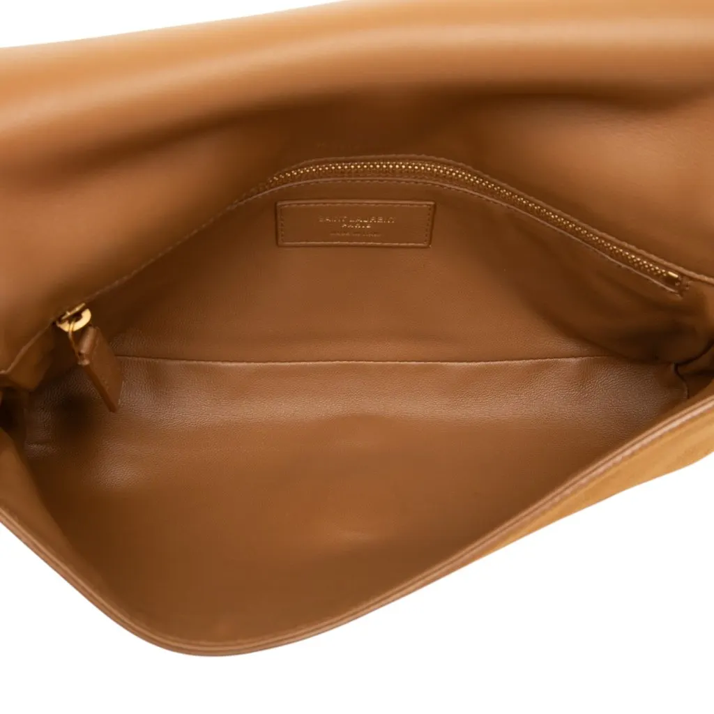 Saint Laurent Suede Monogram Kate 99 Tassel Bag Brown Leather Very good - Model View