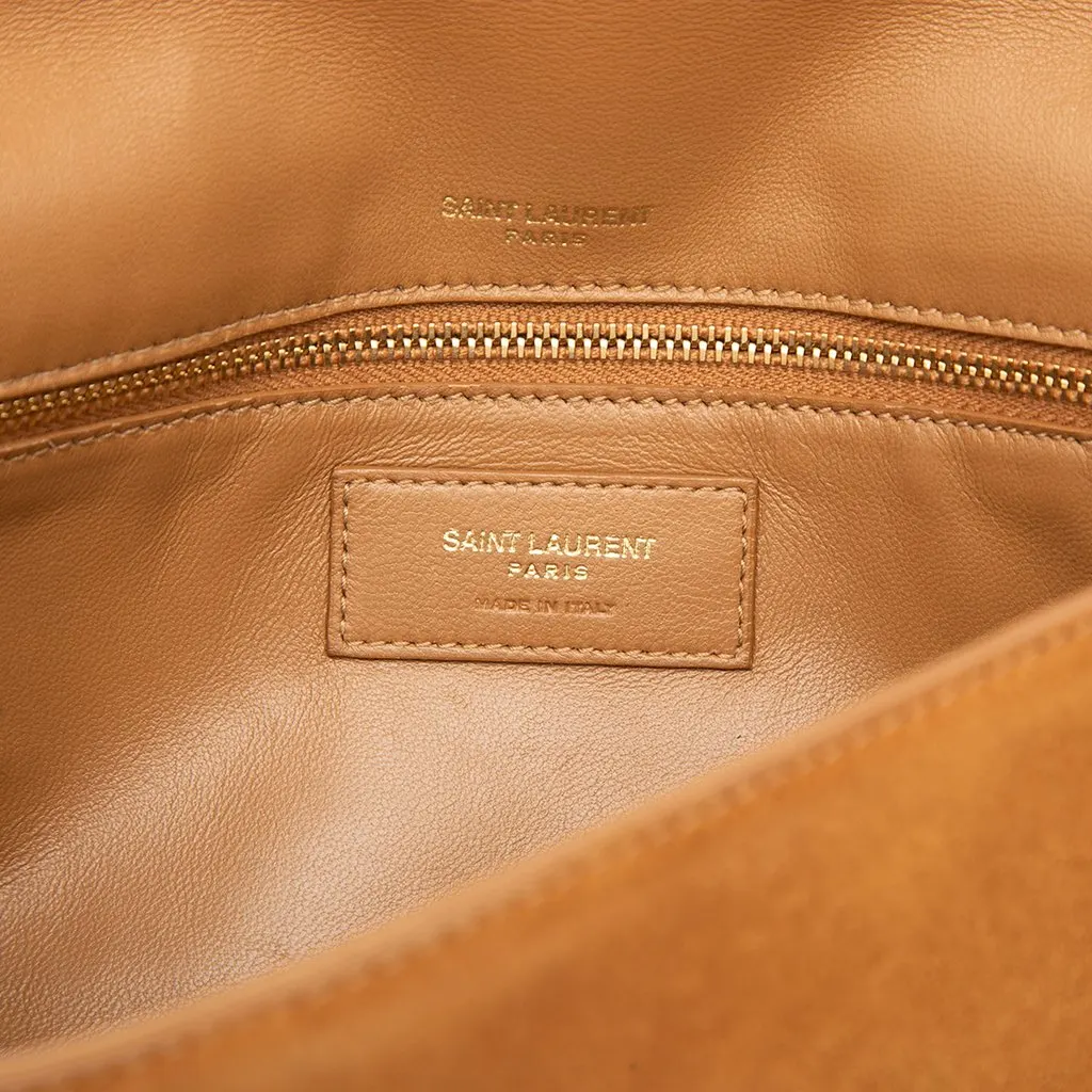 Saint Laurent Suede Monogram Kate 99 Tassel Bag Brown Leather Very good - Box View