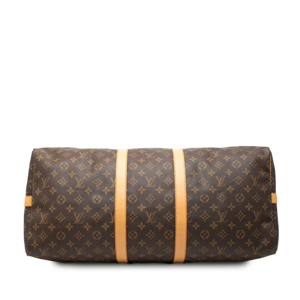 Louis Vuitton Monogram Keepall Bandouliere 55 Brown Very good - Inside View