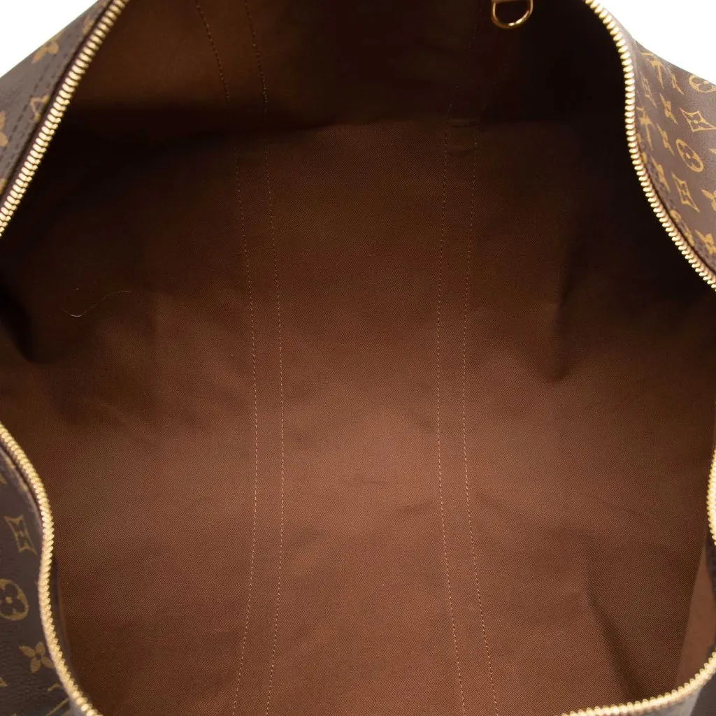 Louis Vuitton Monogram Keepall Bandouliere 55 Brown Very good - Box View