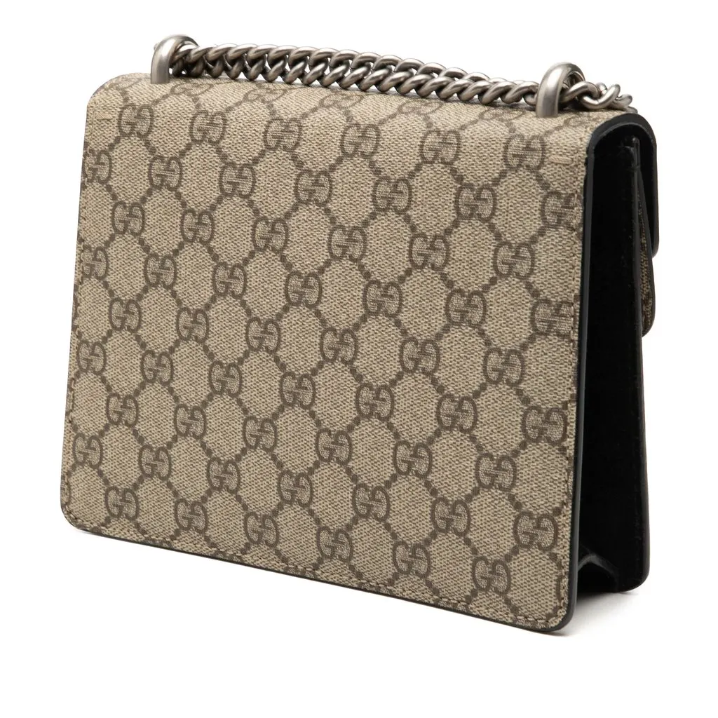 Gucci Small GG Supreme Dionysus Crossbody Beige Very good - Back View