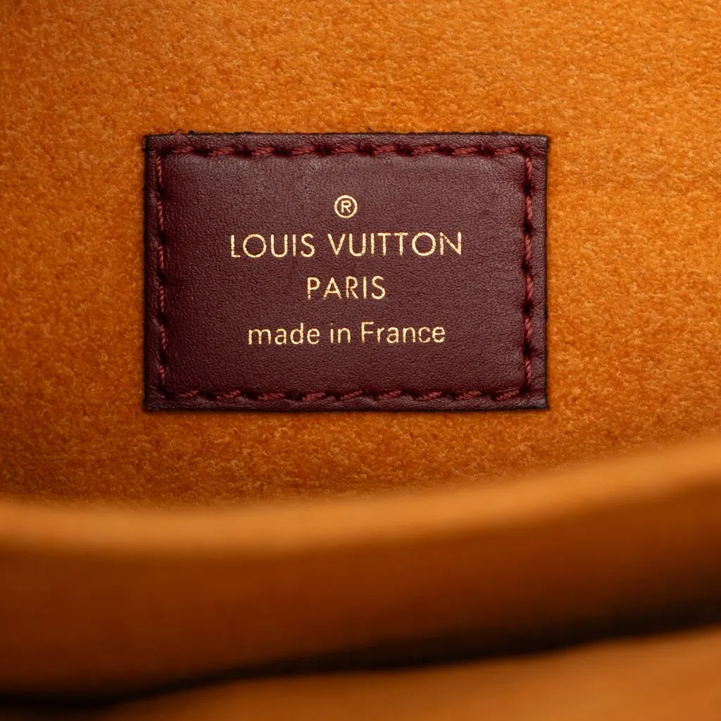 Louis Vuitton Monogram Braided Pochette Metis Brown Canvas Good - Box View