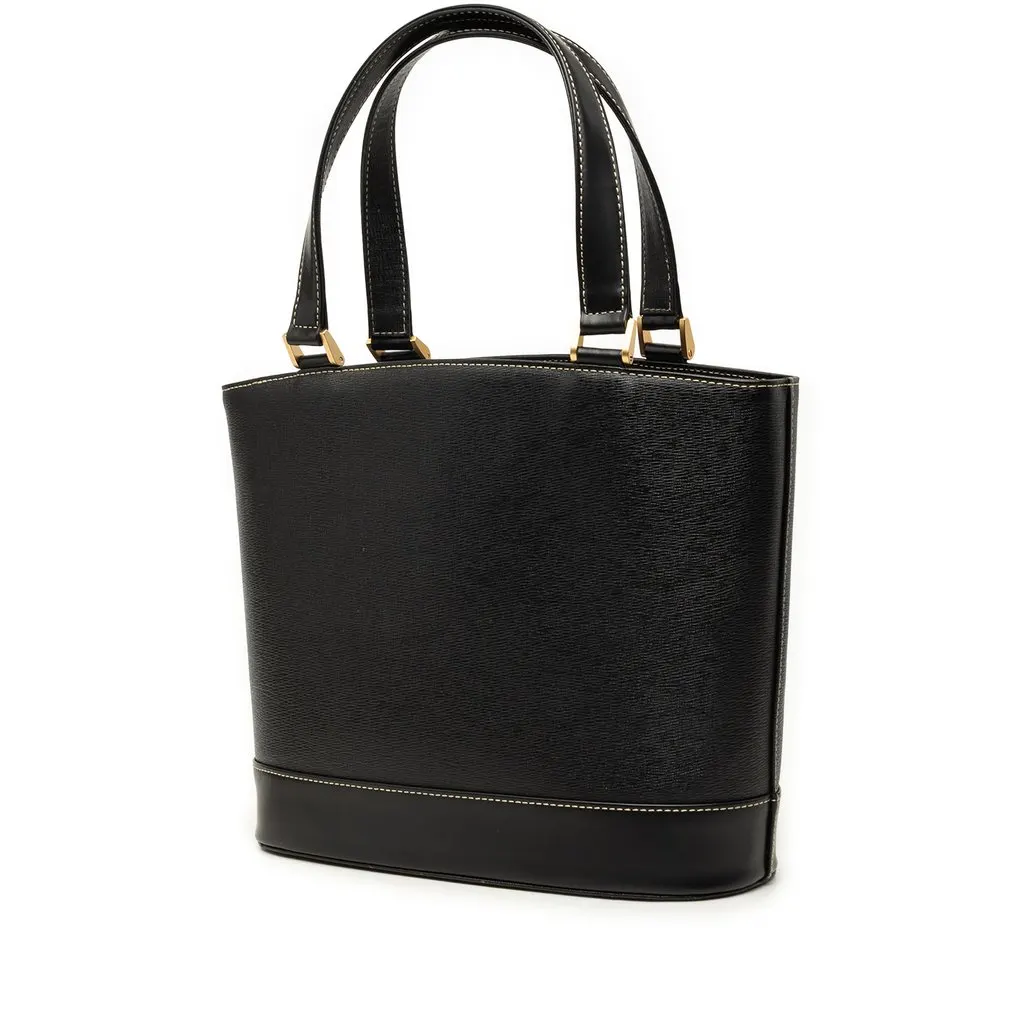 Burberry Leather Tote Black Leather Very good - Back View