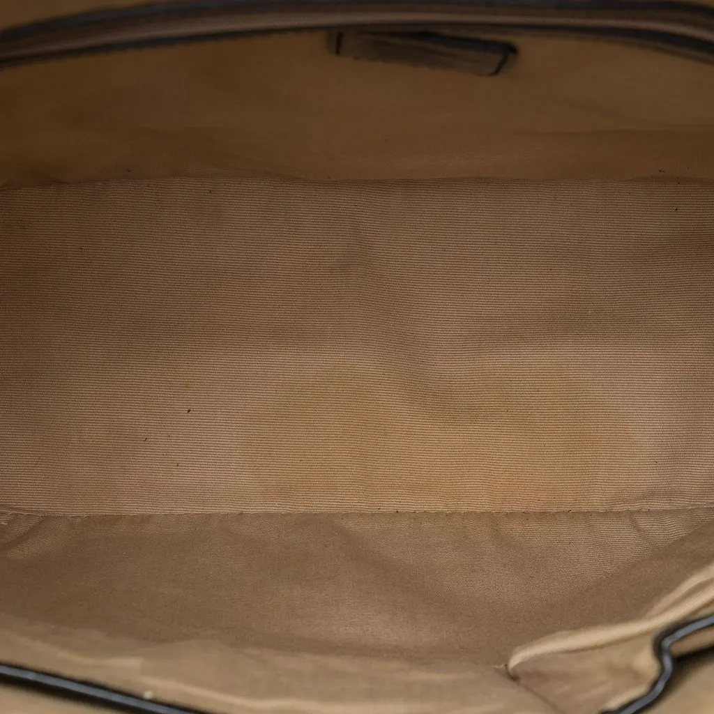 Burberry Supernova Check Coated Canvas Tote Beige Canvas Good - Model View