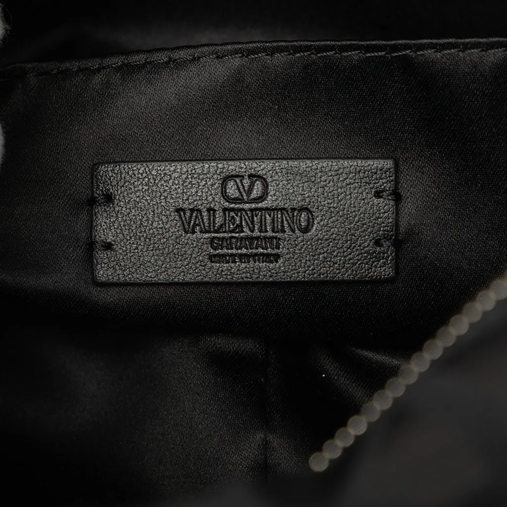 Valentino Toile Iconographe Wash Bag Black Canvas Good - Box View