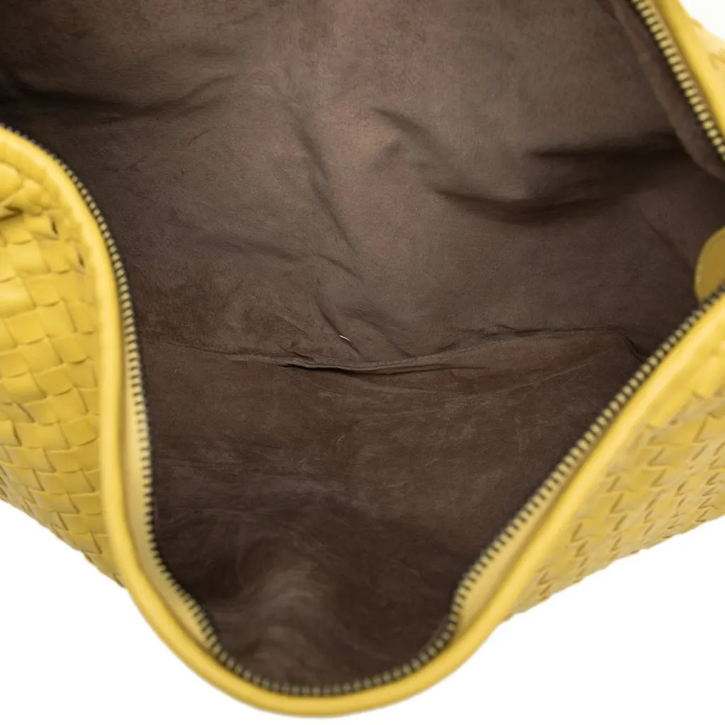 Bottega Veneta Large Nappa Intrecciato Veneta Hobo Yellow Leather Very good - Model View