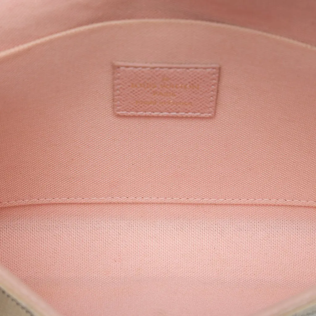 Louis Vuitton Damier Azur Pochette Felicie White Canvas Good - Model View