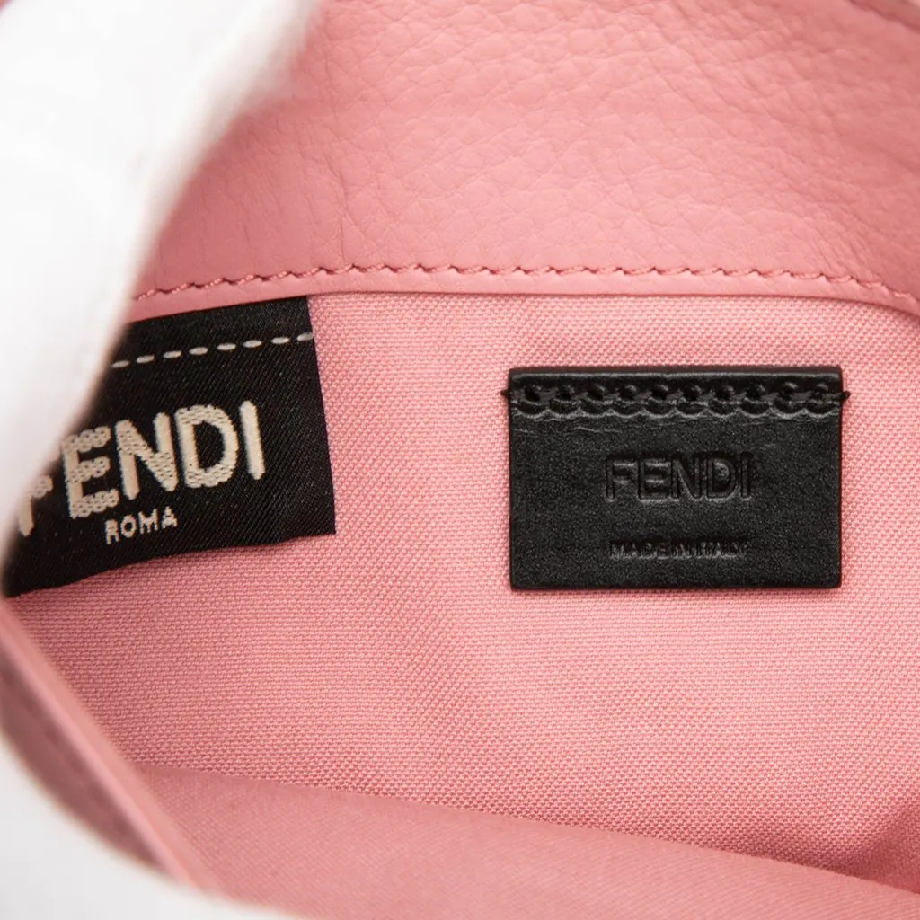 Fendi Nappa Tube Wallet On Chain Pink Leather Very good - Box View