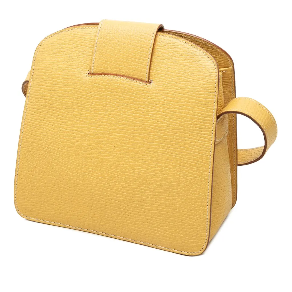 Loewe Leather Turn Lock Crossbody Yellow Leather Very good - Back View