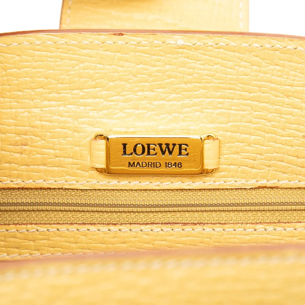 Loewe Leather Turn Lock Crossbody Yellow Leather Very good - Box View