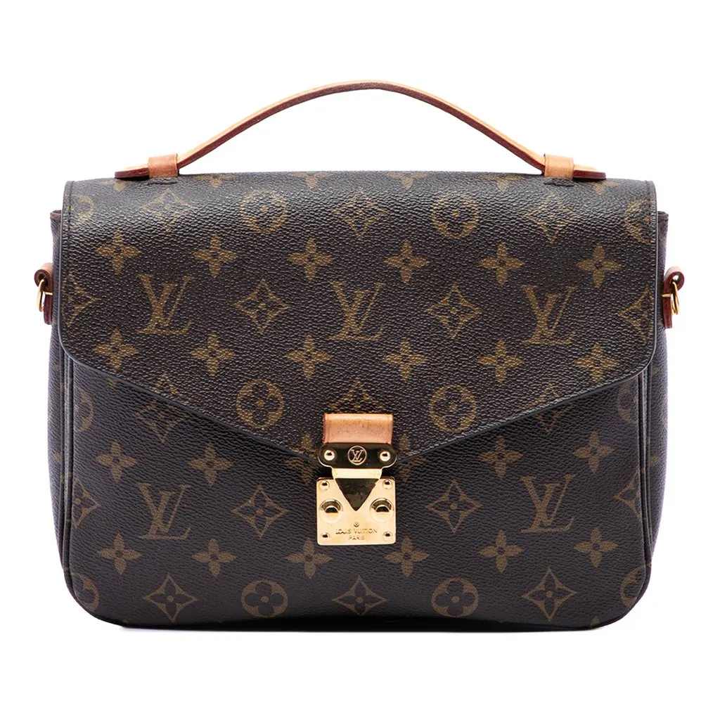 Louis Vuitton Monogram Pochette Metis Brown Very good - Front View