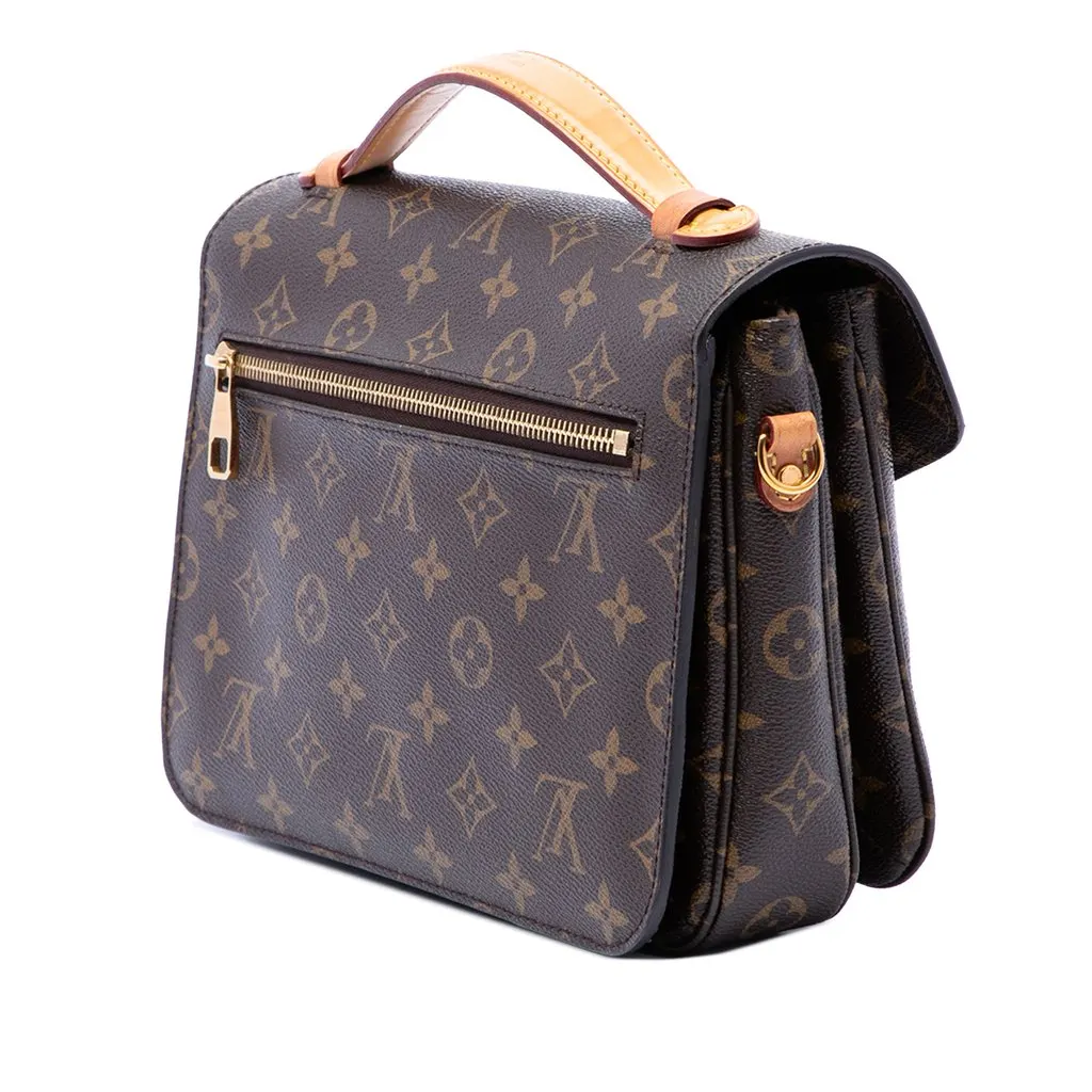 Louis Vuitton Monogram Pochette Metis Brown Very good - Back View
