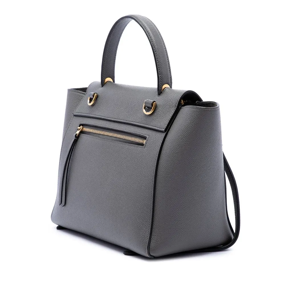 Celine Micro Grained Calfskin Belt Bag MultiColor Leather Very good - Back View