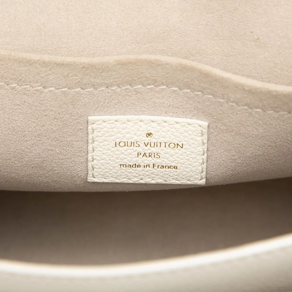Louis Vuitton Soft Calfskin MyLockMe Chain BB White Leather Very good - Box View