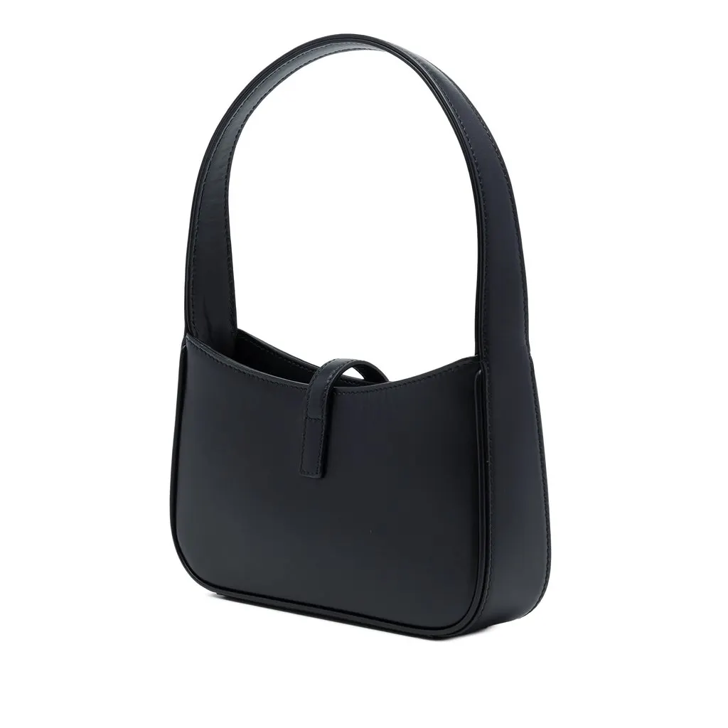 Saint Laurent Mini Smooth Calfskin Le 5 a 7 Black Leather Very good - Back View