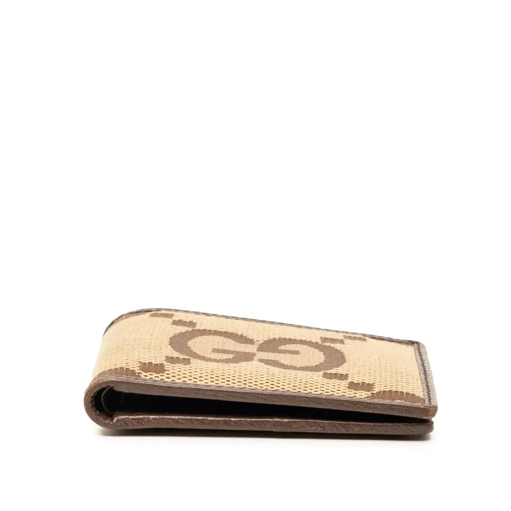 Gucci Jumbo GG Canvas Bifold Small Wallet Beige Very good - Inside View