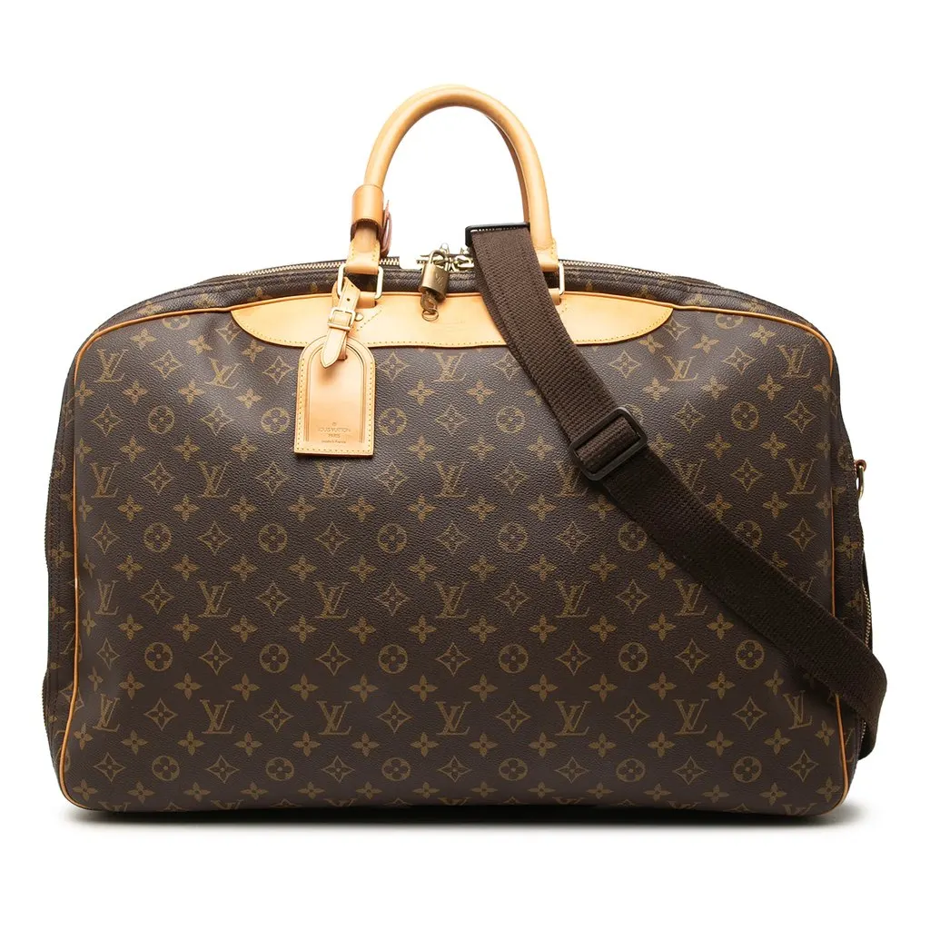 Louis Vuitton Monogram Alize 2 Poches Brown Good - Front View