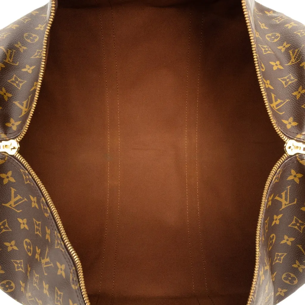 Louis Vuitton Monogram Keepall Bandouliere 55 Brown Very good - Model View