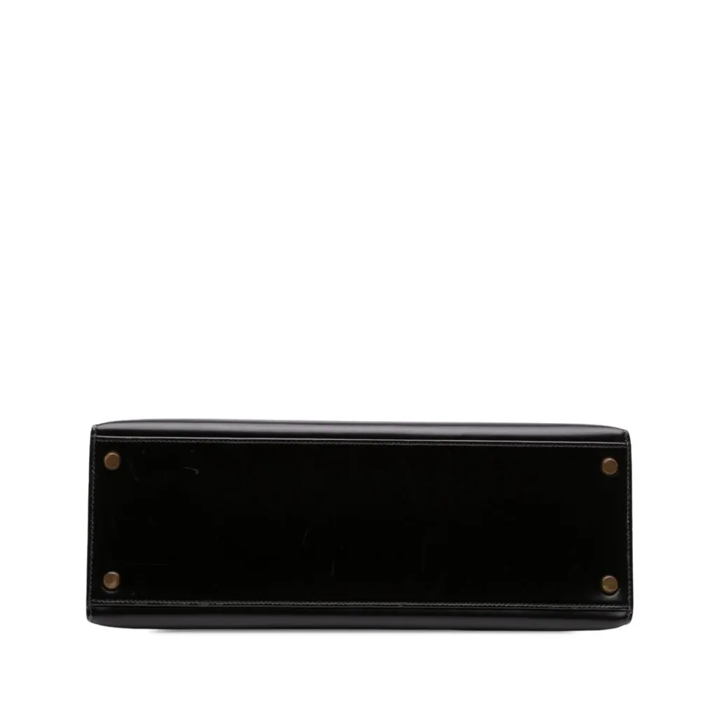 Hermès Box Calf Kelly Sellier 32 Black Leather Good - Inside View