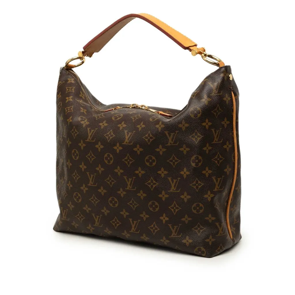 Louis Vuitton Monogram Sully MM Brown Canvas Good - Back View