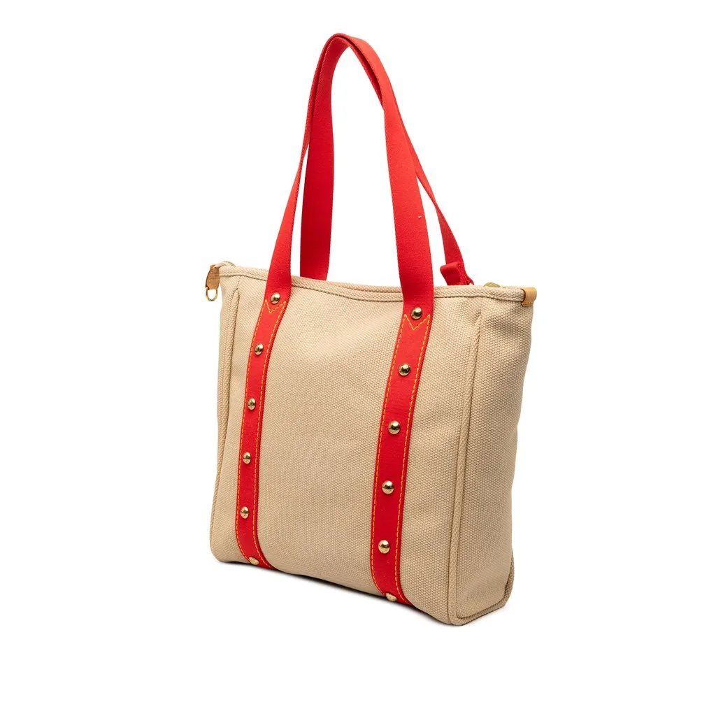 Louis Vuitton Antigua Cabas MM Beige Very good - Back View