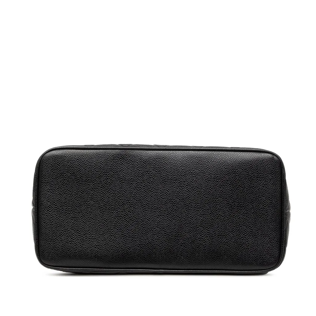 Chanel Caviar Medallion Tote Black Leather Very good - Inside View